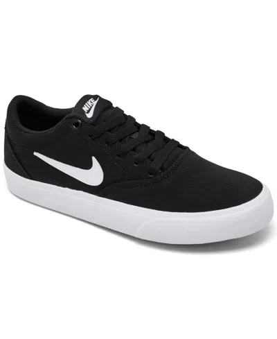 Nike Women's Sb Charge Canvas Casual Skate Sneakers From Finish Line