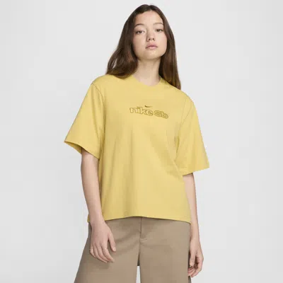 Nike Women's  Sb Skate T-shirt In Yellow