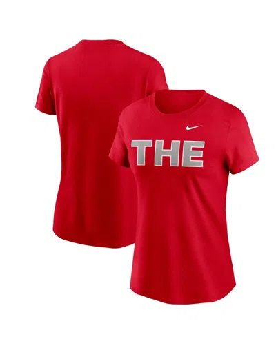 Nike Women's Scarlet Ohio State Buckeyes The T-shirt