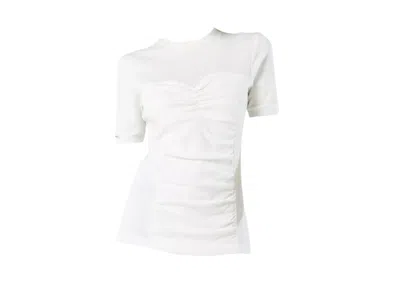 Pre-owned Nike Women's Scrunched Front Sports T-shirt In White