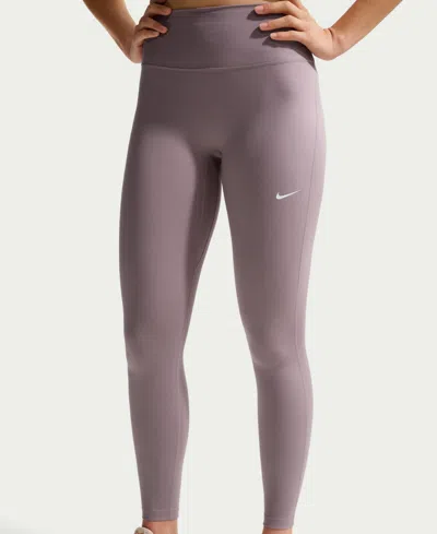 Nike Women's Seamless Front High Waisted Leggings In Purple