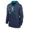 Nike Women's Seattle Mariners Authentic Collection  Therma Mlb Pullover Hoodie In Blue