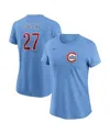 Nike Women's Seiya Suzuki Baby Blue Chicago Cubs Fuse Name Number T-shirt In Blue