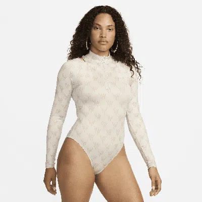 Nike Women's Serena Williams Design Crew Long-sleeve Bodysuit In Grey