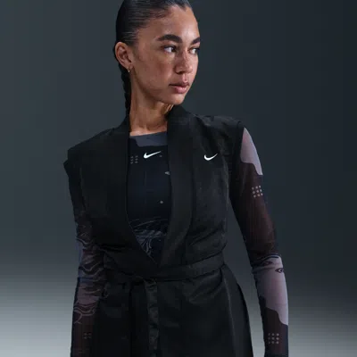 Nike Women's Serena Williams Design Crew Wrap Top In Black