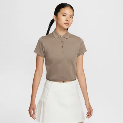 Nike Women's Short-sleeve Golf Polo Shirt In Brown