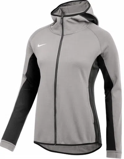 Nike Women's Showtime Full Zip Hoodie In Grey/black In Gray