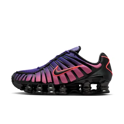 Nike Womens  Shox Tl Fade In Court Purple/hot Lava/mtlc Black