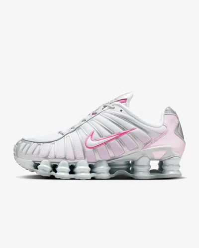 Pre-owned Nike Women's Shox Tl Shoes - Metallic Platinum/ Pink Foam (hv2520-001) In Silver