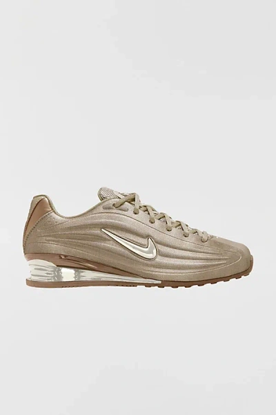 Nike Women's Shox Z Sneakers In Oatmeal/phantom/linen, Women's At Urban Outfitters In Gold