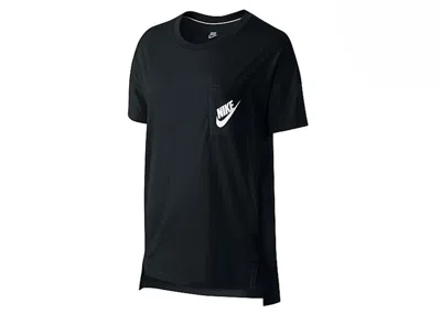 Pre-owned Nike Women's Signal Tee Shirt In Black
