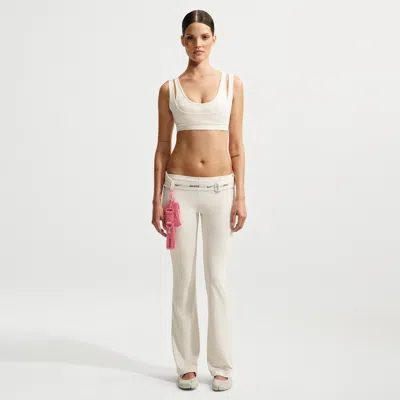 Nike Women's Skims Airy Low-rise Mini Flare Pant In White