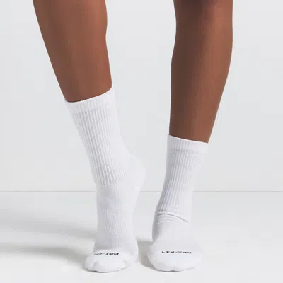 Nike Women's Skims Dri-fit Crew Socks (3 Pairs) In White