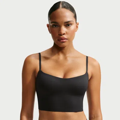 Nike Women's Skims Matte Cami Longline Bra In Black
