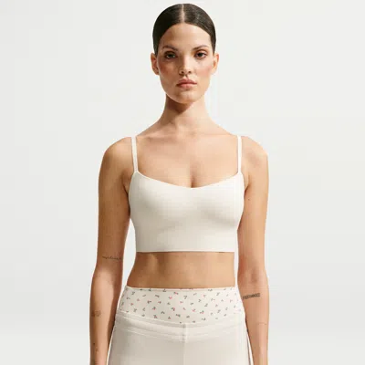 Nike Women's Skims Matte Cami Longline Bra In White