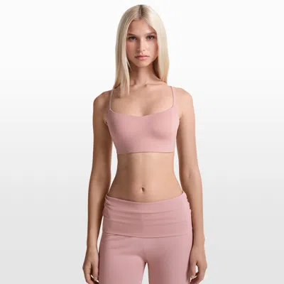 Nike Women's Skims Matte Contour Cami Bra In Pink