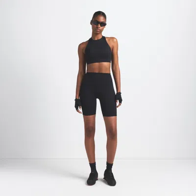 Nike Women's Skims Matte High-waisted 7" Biker Shorts In Black