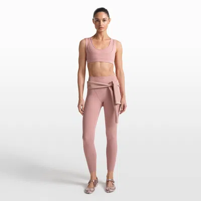 Nike Women's Skims Matte High-waisted V-line 26" Leggings In Pink
