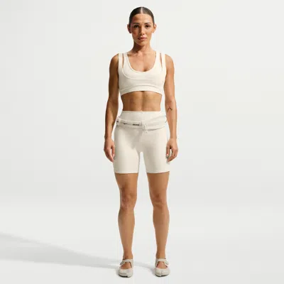 Nike Women's Skims Matte High-waisted 5" Biker Shorts In Neutral