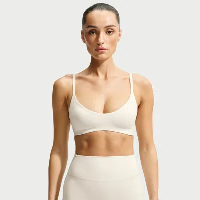 Nike Women's Skims Matte Micro-scoop Bra In White