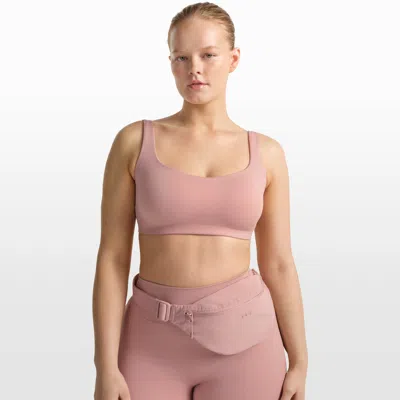 Nike Women's Skims Matte Scoop-neck Bra In Pink