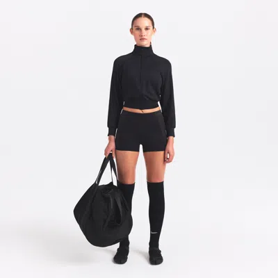 Nike Women's Skims Matte Shine Mix 2" Shorts In Black