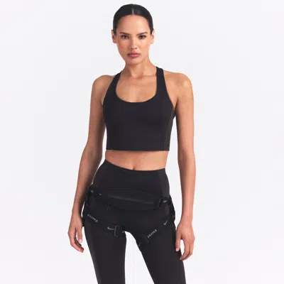Nike Women's Skims Matte Shine Mix T-back Bra In Black