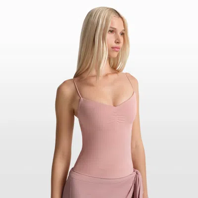 Nike Women's Skims Matte Shirred Tank Top In Pattern