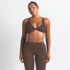 Nike Women's Skims Matte Twist-front Bra In Brown