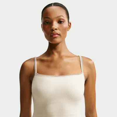 Nike Women's Skims Ribbed Seamless Cami Tank Top In White