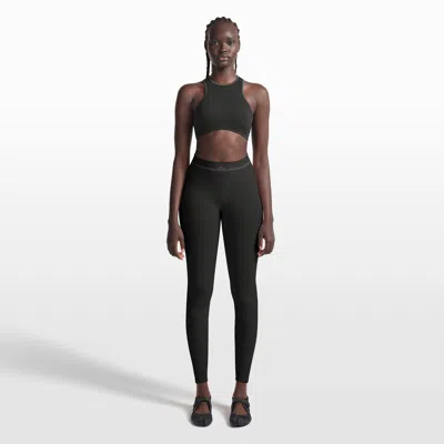 Nike Women's Skims Ribbed Seamless High-waisted 26" Leggings In Metallic