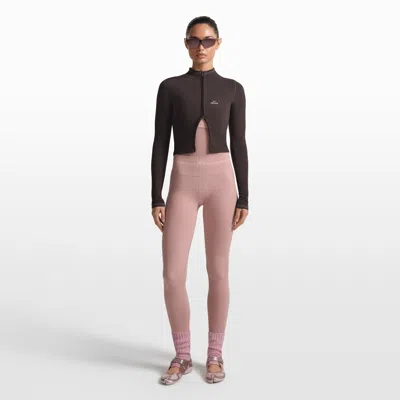 Nike Women's Skims Ribbed Seamless High-waisted 26" Leggings In Pink