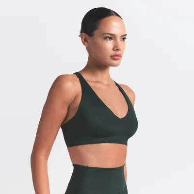 Nike Women's Skims Shine V-neck Bra In Green