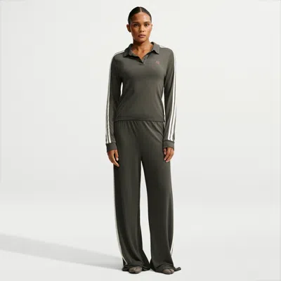 Nike Women's Skims Stretch Knit Oversized Wide-leg Pants In Green