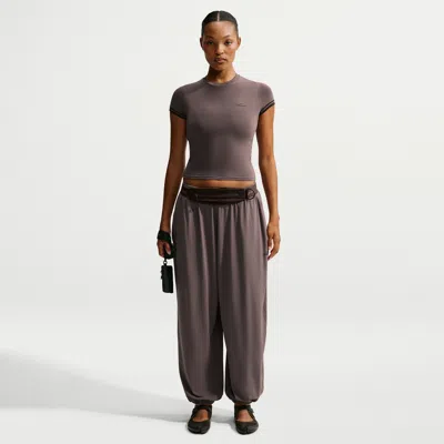 Nike Women's Skims Stretch Knit Pants In Brown