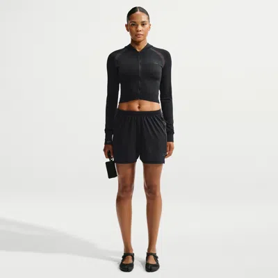 Nike Women's Skims Stretch Knit Shorts In Black