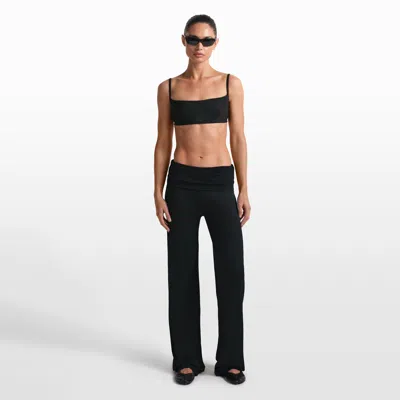 Nike Women's Skims Stretch Knit Wide-leg Pants In Black
