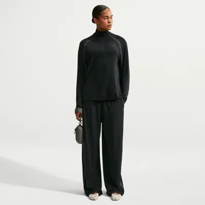Nike Women's Skims Stretch Knit Wide-leg Pants In Black