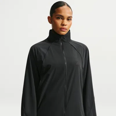 Nike Women's Skims Stretch Nylon Oversized Jacket In Black