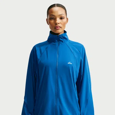 Nike Women's Skims Stretch Nylon Oversized Jacket In Blue