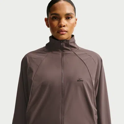 Nike Women's Skims Stretch Nylon Oversized Jacket In Brown