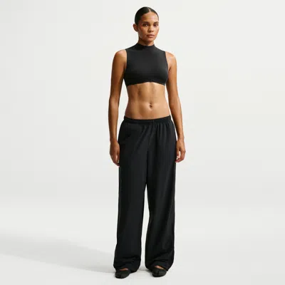 Nike Women's Skims Stretch Nylon Oversized Pants In Black