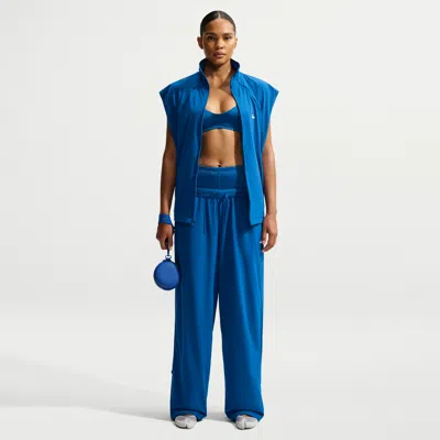 Nike Women's Skims Stretch Nylon Oversized Pants In Blue