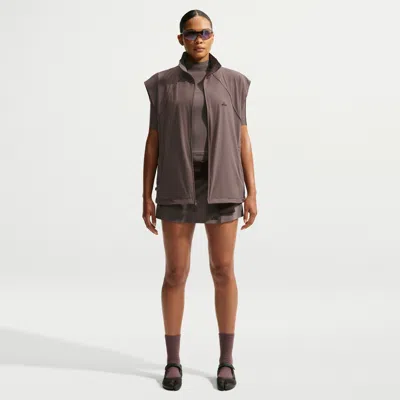 Nike Women's Skims Stretch Nylon Skort In Brown