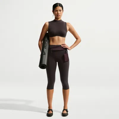 Nike Women's Skims Studio Stretch 17" Leggings In Brown