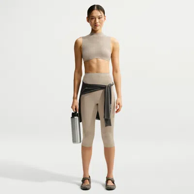 Nike Women's Skims Studio Stretch 17" Leggings In Gray