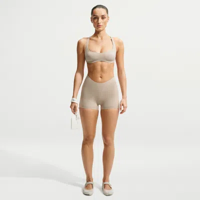 Nike Women's Skims Studio Stretch 2" Shorts In Neutral