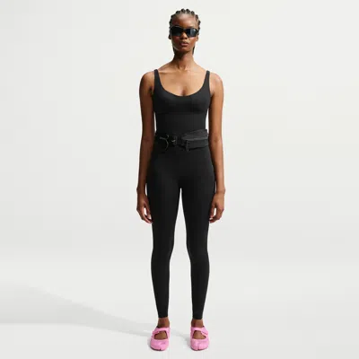Nike Women's Skims Studio Stretch 29" Bodysuit In Black