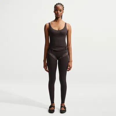 Nike Women's Skims Studio Stretch 29" Bodysuit In Brown