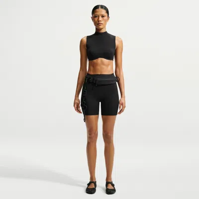 Nike Women's Skims Studio Stretch 5" Shorts In Black